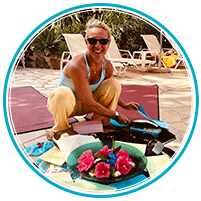 Ute, Teilnehmerin der Kinderyogaausbildung in Andalusien